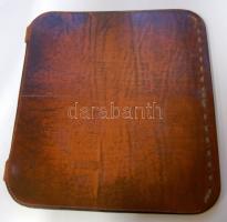 Eredeti szépen megmunkált bőrdíszműves irattartó 34x38 cm