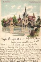 1899 Budapest XIV. Vajdahunyad vára litho (b)