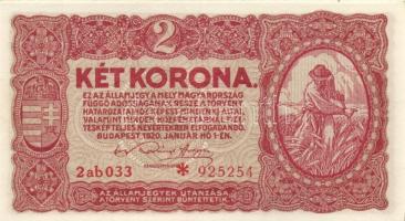 1920. 1K (2x) + 2K "2aa" (3x) 2db sorszámkövető + 2K "2ab *" (6x) 5db sorszámköv...