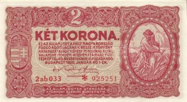 1920. 1K (2x) + 2K "2aa" (3x) 2db sorszámkövető + 2K "2ab *" (6x) 5db sorszámköv...