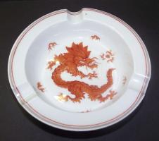 Meisseni porcelán hamutál sárkánnyal díszítve d: 12 cm