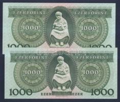 1996.január 15. 1000Ft "E" (2x) egymás utáni sorszámmal T:I