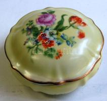 Kézzel festett magyar porcelán bonbonier / Hungarian chinaware bonbonier 10x6 cm