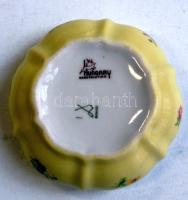 Kézzel festett magyar porcelán bonbonier / Hungarian chinaware bonbonier 10x6 cm