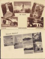 57 db magyar, nagyrészt fekete-fehér városképes lap, vegyesen régebbiek és 45 utániak, sok Balaton