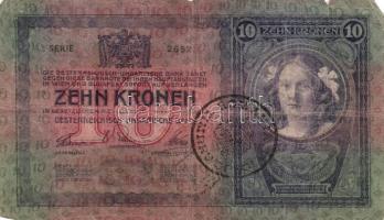 1904. 10K román felülbélyegzéssel + 1913. 20K (4x) mind román felülbélyegzéssel 1915. 10K (3x) egy román felülbélyegzéssel T:III,IV