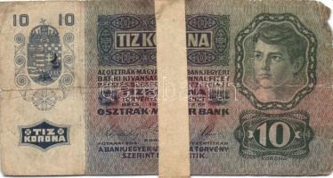 1904. 10K román felülbélyegzéssel + 1913. 20K (4x) mind román felülbélyegzéssel 1915. 10K (3x) egy r...