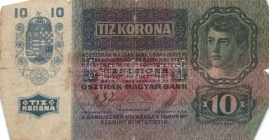 1904. 10K román felülbélyegzéssel + 1913. 20K (4x) mind román felülbélyegzéssel 1915. 10K (3x) egy r...