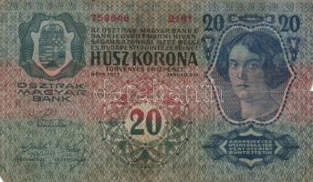 1904. 10K román felülbélyegzéssel + 1913. 20K (4x) mind román felülbélyegzéssel 1915. 10K (3x) egy r...