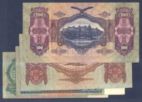 1930-1941. 10P, 20P, 50P, 100P mindegyik hamis sarló-kalapács fny-sal T:II,III