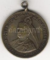 Nagybritannia 1897 "1837-1897 Victoria..." ezüstözött bronz T:2
