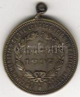Nagybritannia 1897 "1837-1897 Victoria..." ezüstözött bronz T:2