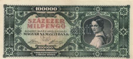 24db klf magyar bankjegy a pengő időszakból T:I(90%),III