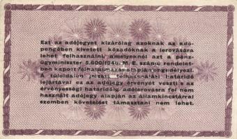 24db klf magyar bankjegy a pengő időszakból T:I(90%),III