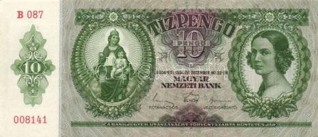 24db klf magyar bankjegy a pengő időszakból T:I(90%),III