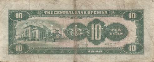 Kína 10db klf régi bankjegy T:vegyes