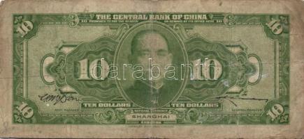 Kína 10db klf régi bankjegy T:vegyes