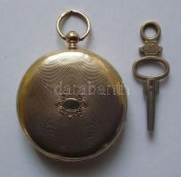 XIX.sz közepén készített svájci Robert Geneve 14K arany óratokú kulcsos zsebóra sorszámmal / cca 185...