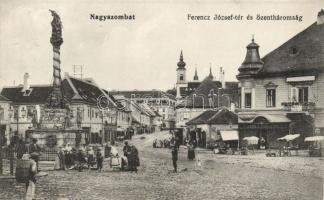 Nagyszombat Franz Joseph square and Trinity statue
