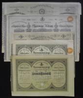 1884-1919. 5db klf "Magyar Jelzálog-Hitelbank" nyeremény-jegy T:vegyes