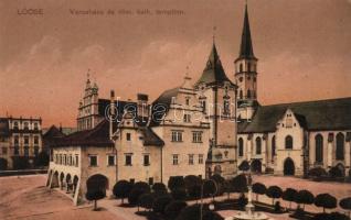 Lőcse town hall and catholic church