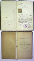 Vegyes okmány és irat hagyaték sok számlával és néhány bizonyítvánnyal, összesen kb 30 db