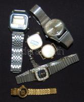 2 db férfi és 4 db női működőképes karóra (benne 17 köves, koronás  Marvin is