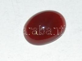 Ovális alakú karneol féldrágakő 1,6x1,2 cm