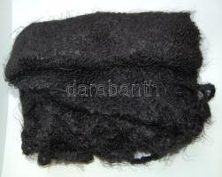 XX. sz. eleje teljes gyapjúból készült gyász-kendő / Wool mourning-scarf 140 cm