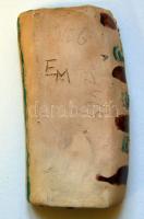 Endrő Margit (1899-1986): Balaton mázas kerámia hamutál, jelzett 14x8 cm