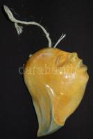 Endrő Margit (1899-1986): Női arc mázas kerámia, jelzett 18x12 cm