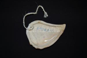 Endrő Margit (1899-1986): Női arc mázas kerámia, jelzett 18x12 cm