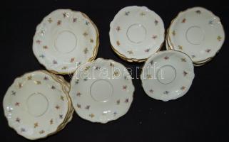 12 személyes Rosenthal kávés / teás készlet, ami egyetlen tányér kivételével komplett. Minden darab hibátlan! / Except for one piece complete Rosenthal chinaware coffe and tea set for 12 persons in nice condition