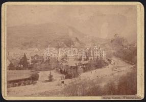 cca 1880 Meran - Merano keményhátú fotó / Vintage photo 16x12 cm