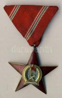 1949. Magyar Népköztársasági Érdemérem arany fokozata mellszalaggal T:2+