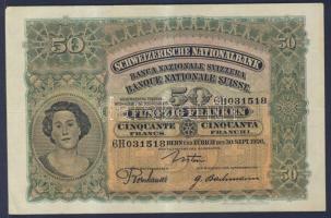 Svájc 1926. 50Fr T:III+