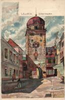 Leoben tower litho (cut)