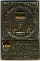 1934. "Autó-Motorosztály" Buday Béla Bkenesei emléktúra Br szögletes plakett kis zománcozott felülettel T:2