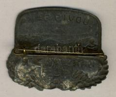 1914-16. szatmári 65. gyalogezred "Ludvig Baka"(tábori lap) kitűző szign.:Lőcsey T:2-