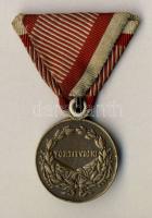 1917. Bronz Vitézségi Érem "Fortitudini" IV.Károly idejéből, szalaggal T:2