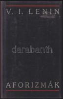 1987 V.I. Lenin: Aforizmák, Kossuth Kiadó, Bp., kiadói műbőr kötésben