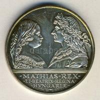 1990. 500Ft Ag "Mátyás király" díszdobozban T:BU