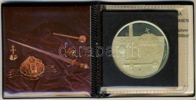 1978. "Koronázási jelvények" Ag emlékérem (27g) T:PP tanúsítvánnyal, dísztokban!