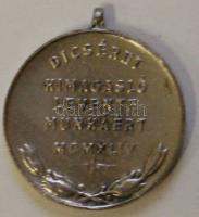 1943. "Dicséret kimagasló Levente Munkáért" fém érem T:2