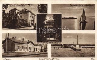 Balatonszántód  vasútállomással (EB)