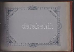 Kisebb méretű, szép kivitelű képeslap album 48 férőhellyel, jó állapotban; lapjai mint mintázottak