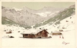 Swiss Alps litho s: Pellegrini