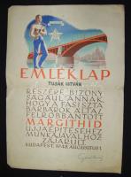 1948 aug. 1. Margit-híd újjáépítéséért kapott emléklap