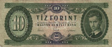 1962. 10Ft (5x) + 1969. 10Ft + 1969-1980. 20Ft (7x) többféle évszámmal T:vegyes