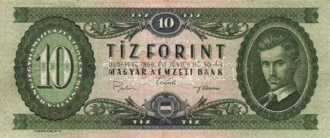 1962. 10Ft (5x) + 1969. 10Ft + 1969-1980. 20Ft (7x) többféle évszámmal T:vegyes